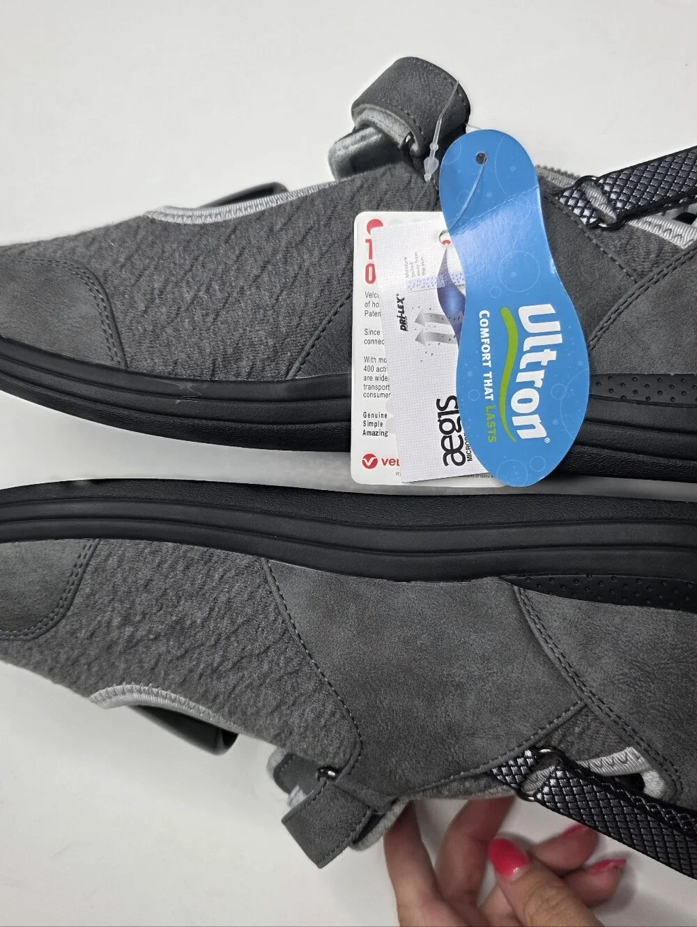 NWT Drew Buttercup Orthopedic Mary Jane Arch Support Shoes Gray Womens 10